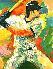 Leroy Neiman Mike Piazza painting